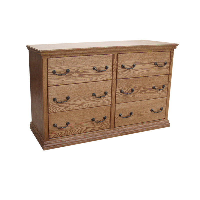 ODOT311 Traditional Oak 6 Drawer Dresser