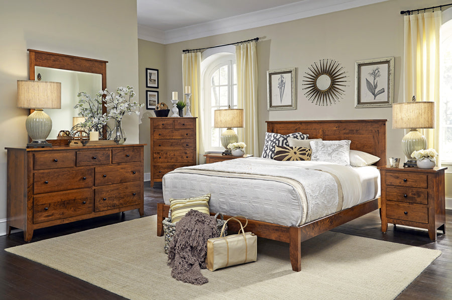 amish bedroom suites | 5-piece wooden bedroom sets