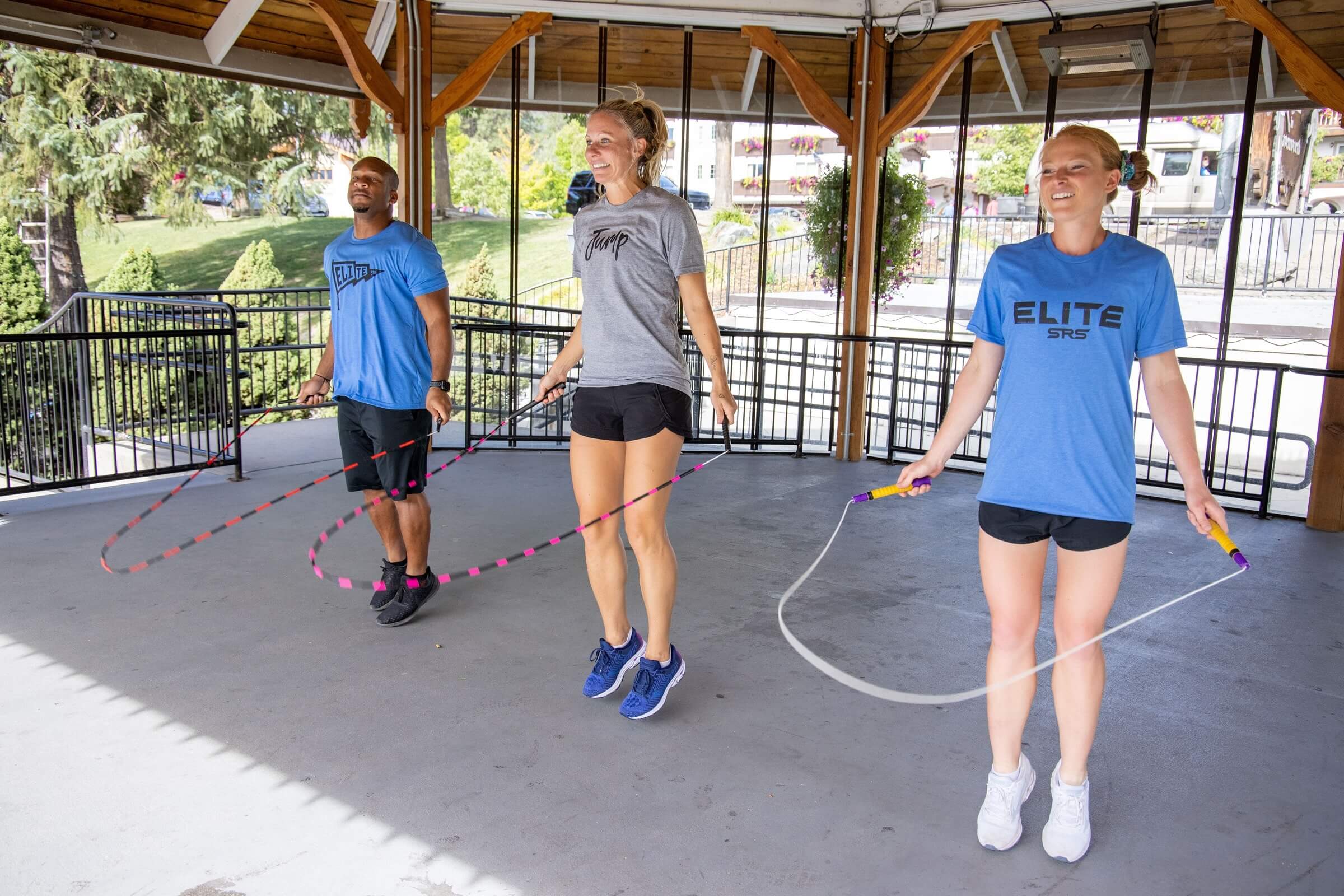 group of people jumping rope - Elite jumps