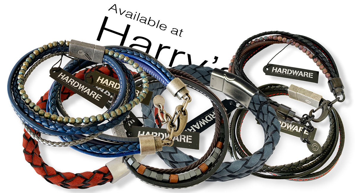Cudworth Mens Leather Warist Bands now available at Harry's for Menswear