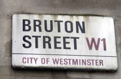 Bruton St London Birthplace of the Queen