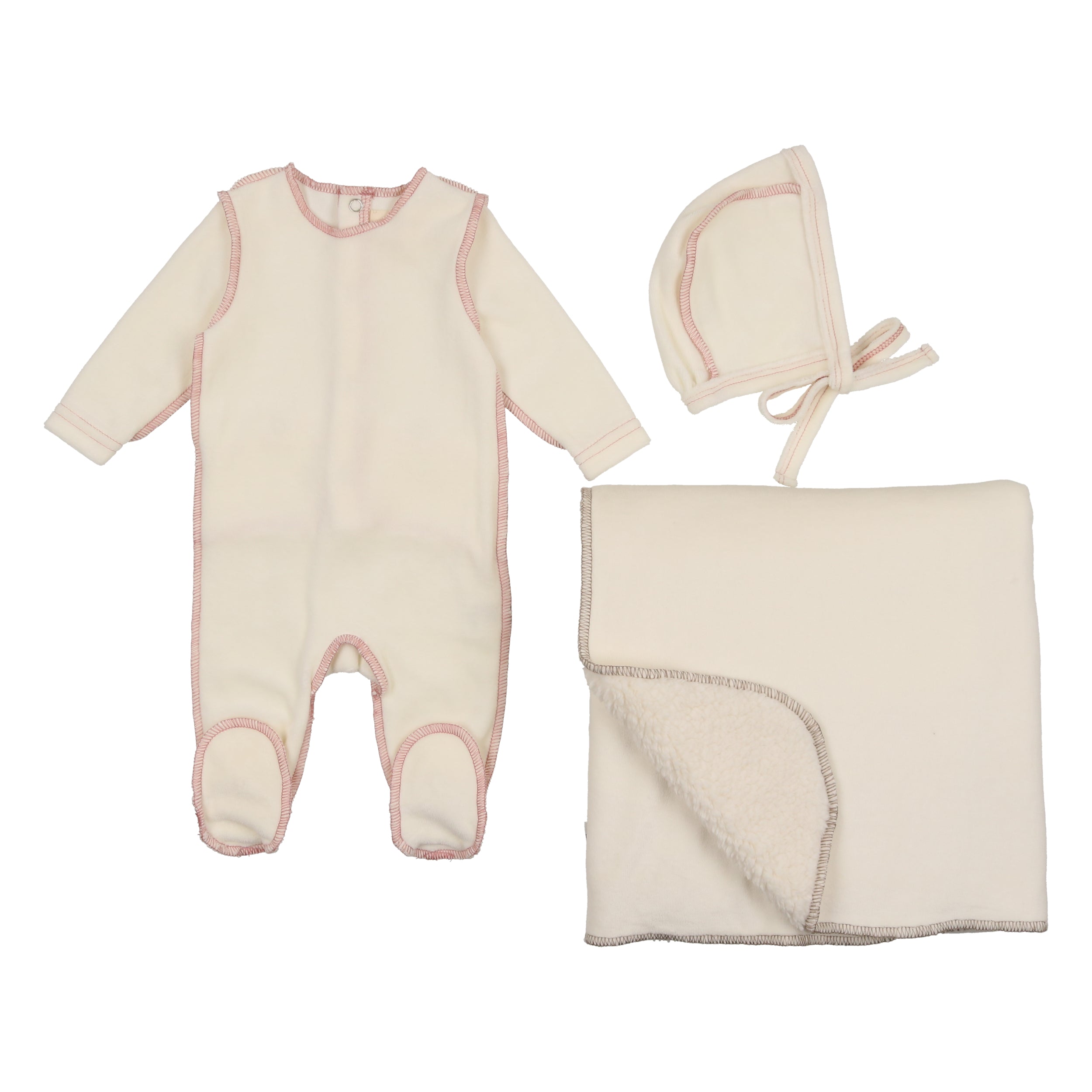 Baby Layette Set | Merrow Edge | CreamMauve | Mema | AW22