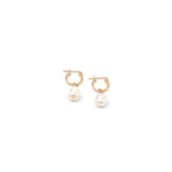 Zara Pearl Ear Cuff Hoop Earring