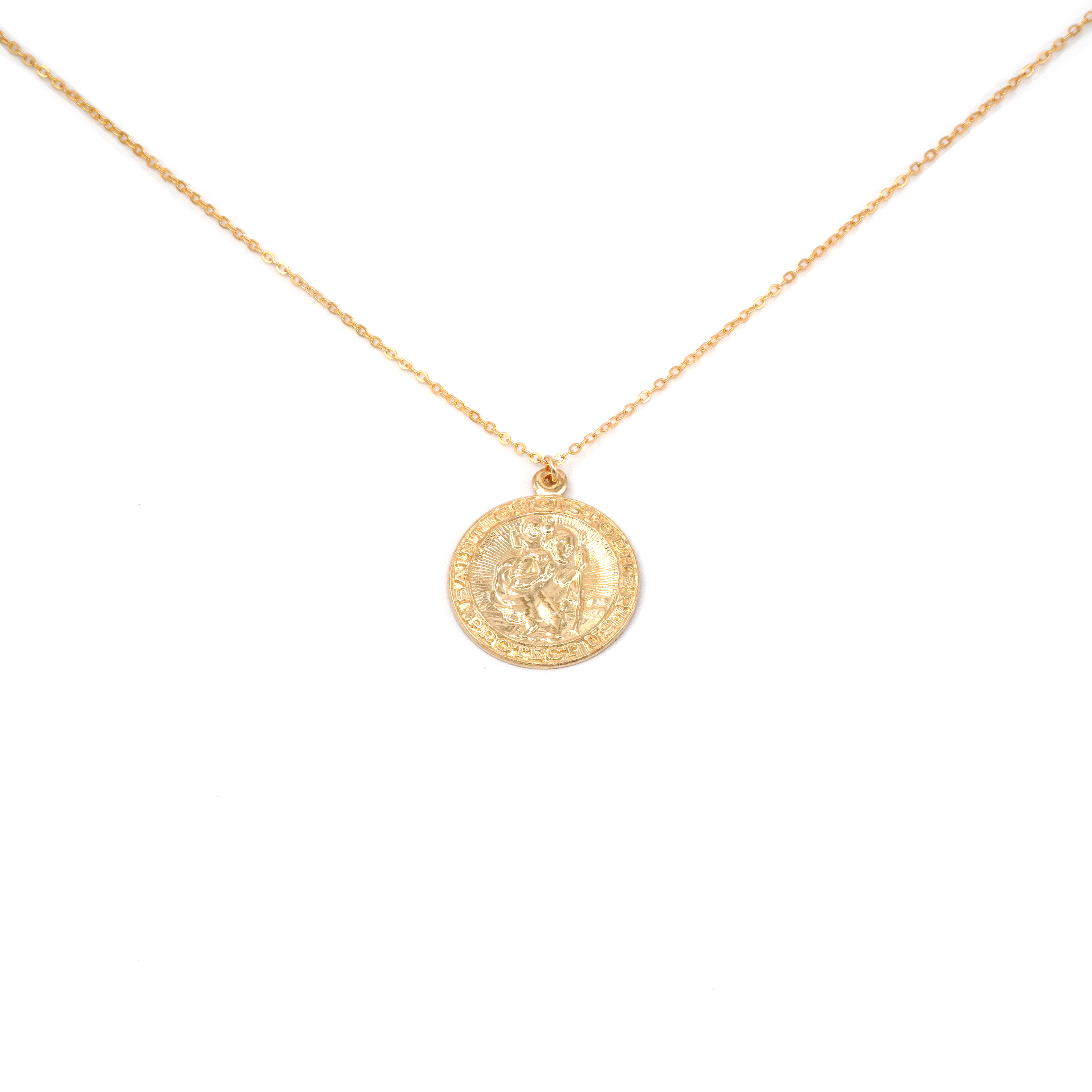 Saint Christopher Coin Necklace – May Martin