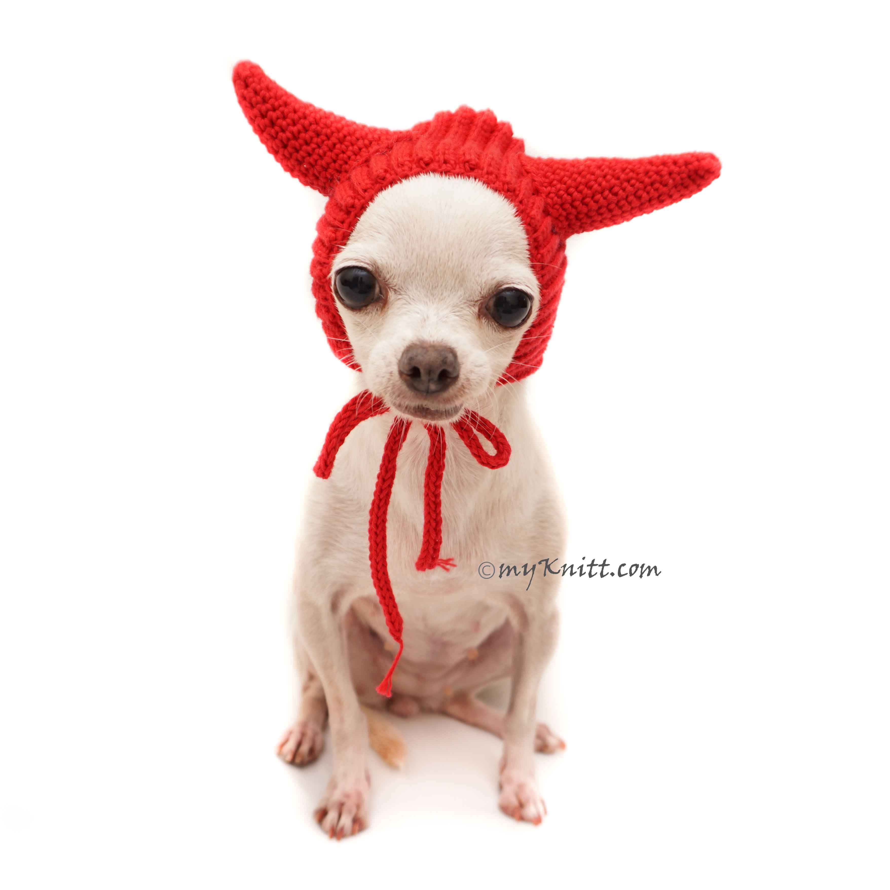 Red Devil Horns, Halloween Dog Costume 