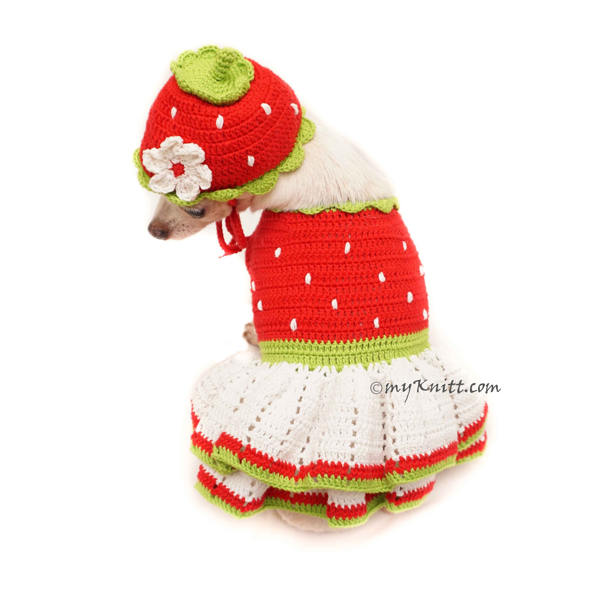 strawberry shortcake crochet dress