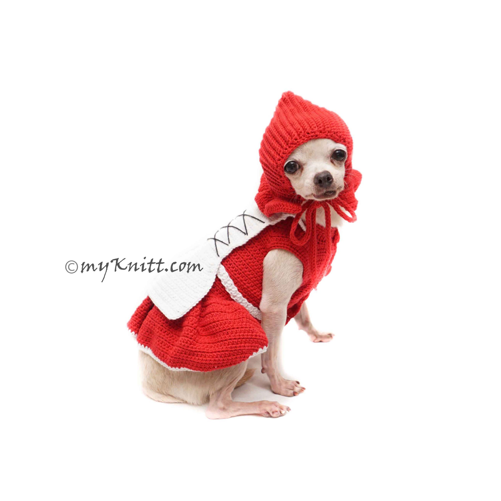 Funny Costume Red Riding Hood Myknitt |