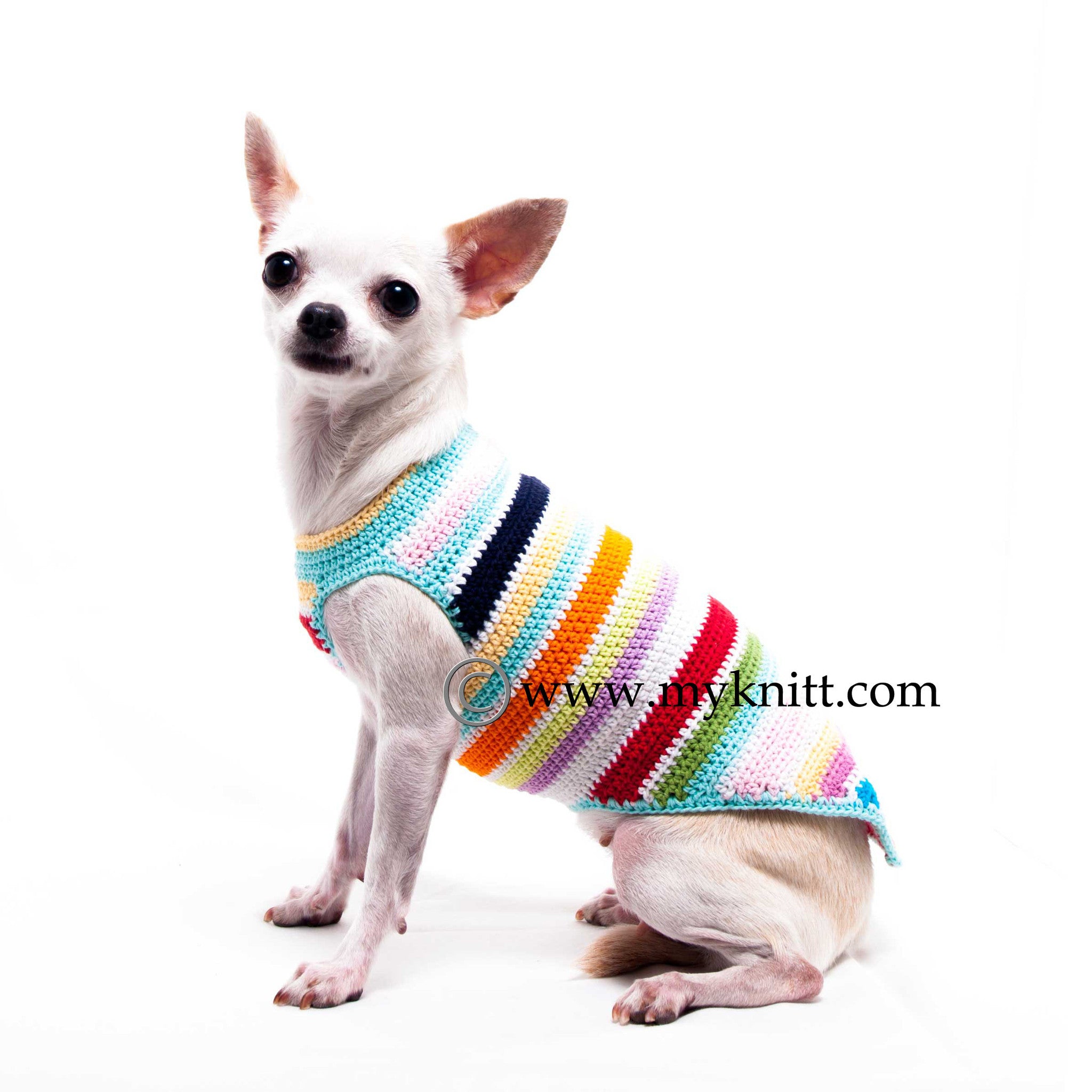 crochet dog shirt