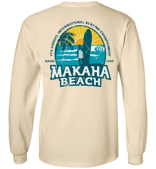 HI-50 VINTAGE MAKAHA BEACH SURFING CHAMPIONSHIP T-SHIRT