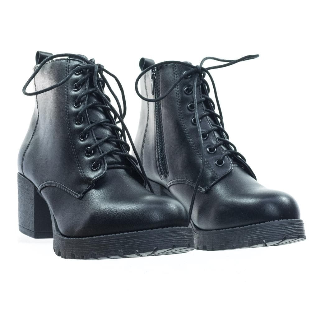 Military Combat Ankle Boots w Lug Sole 