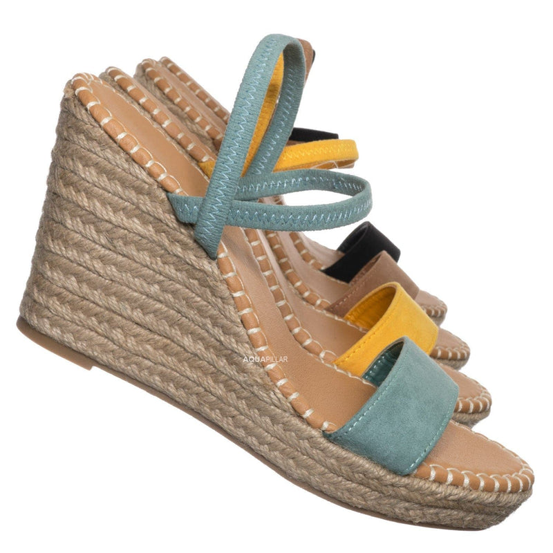 platform elastic sandal