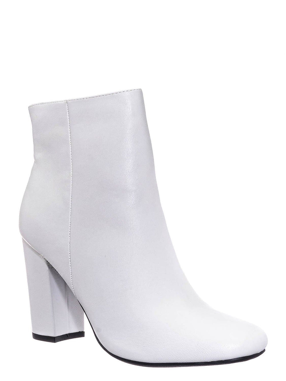 white stiletto bootie