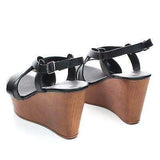 Becca09 By Bamboo, Criss Cross Cut Out Ankle strap Open Toe Platform Wedge Sandal