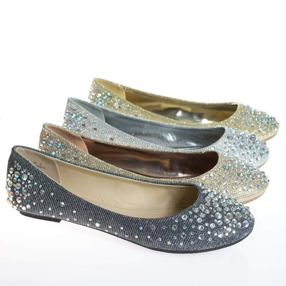 iridescent ballet flats