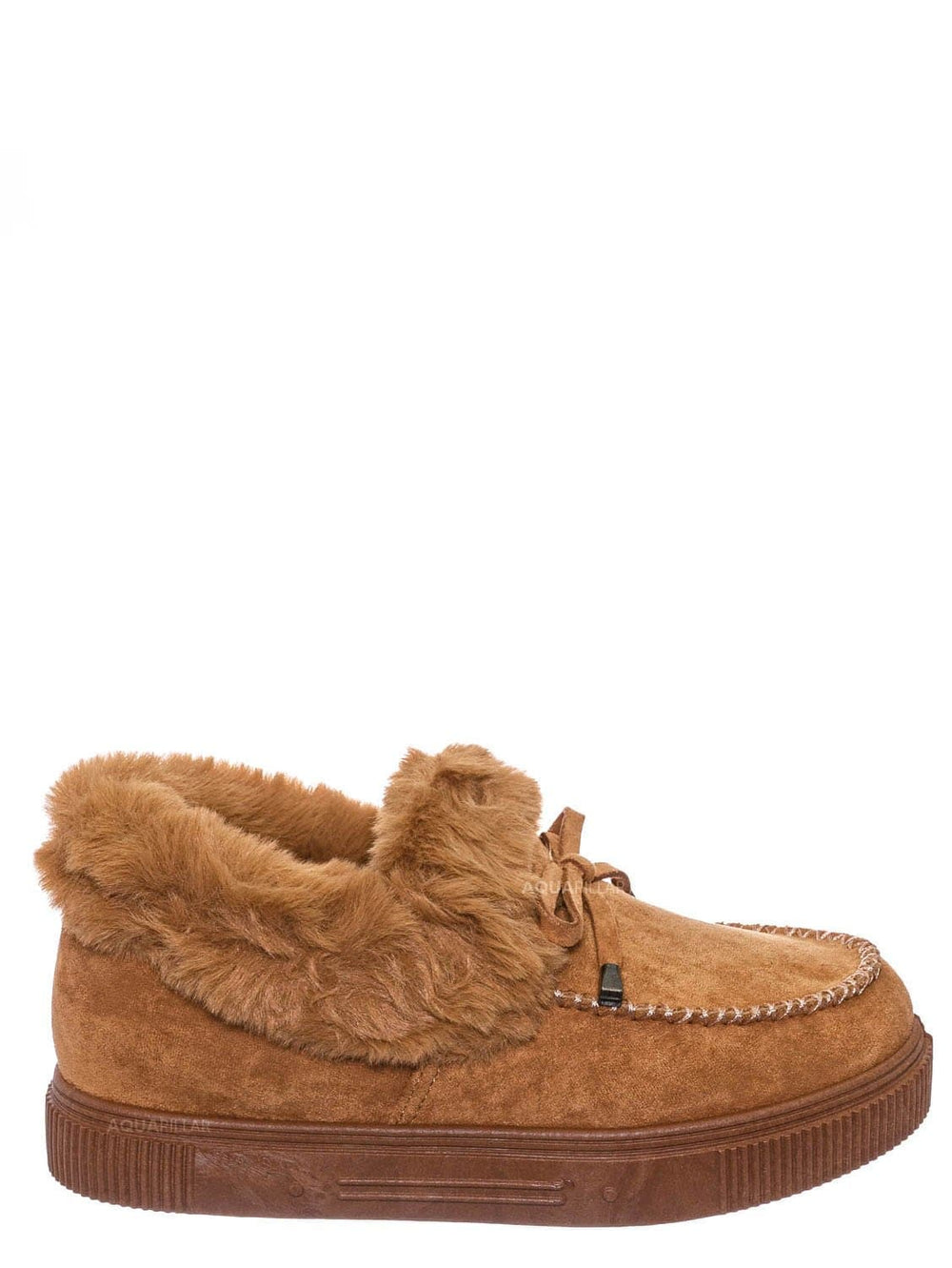 ankle moccasins with fur