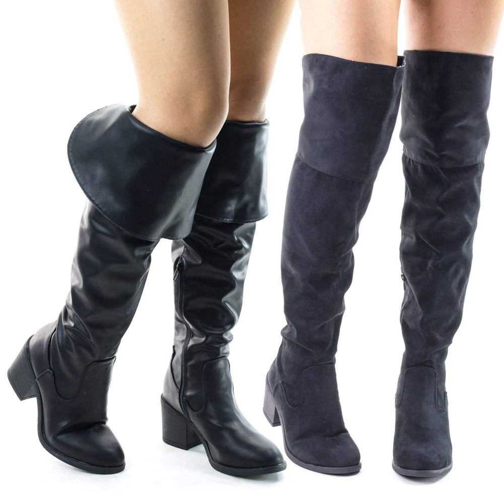 boots with flap over heel