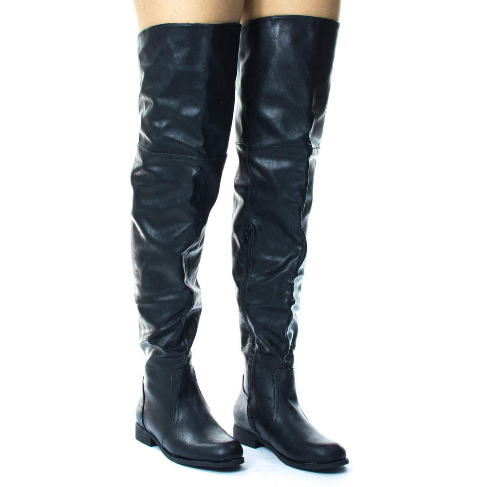 thigh high leather riding boots