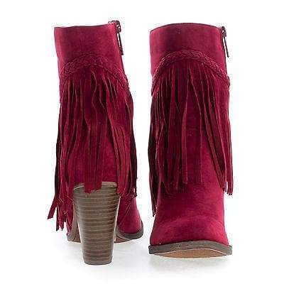 breckelles fringe booties