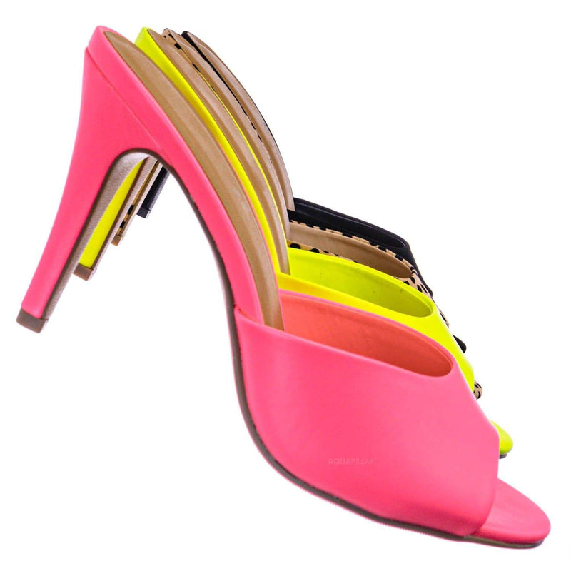 womens neon heels