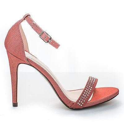 coral evening shoes