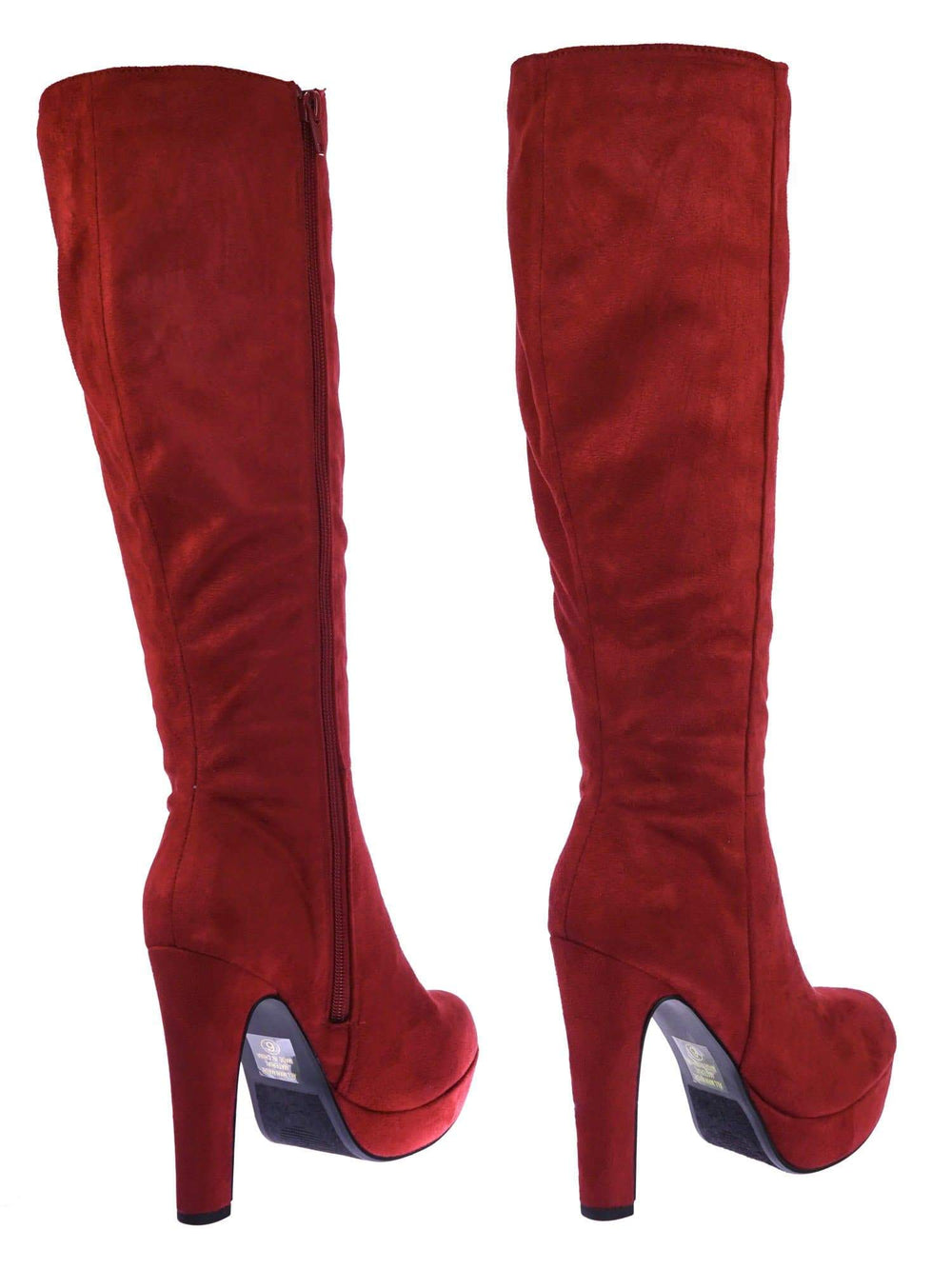 womens red dress boots