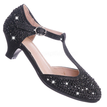 girls glitter pumps