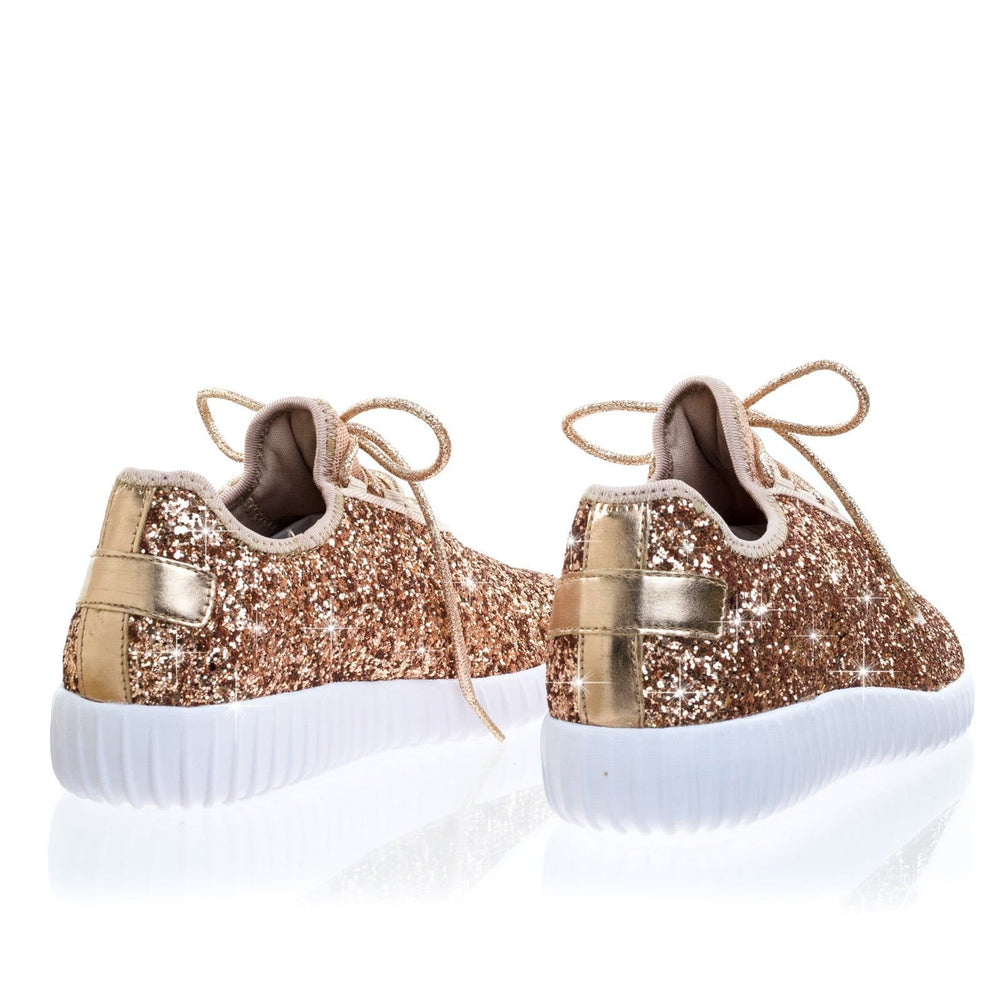 Remy18 by Forever, Lace up Rock Glitter 