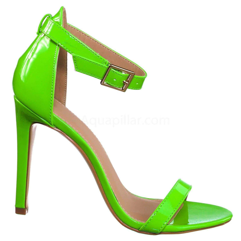 neon high heels shoes
