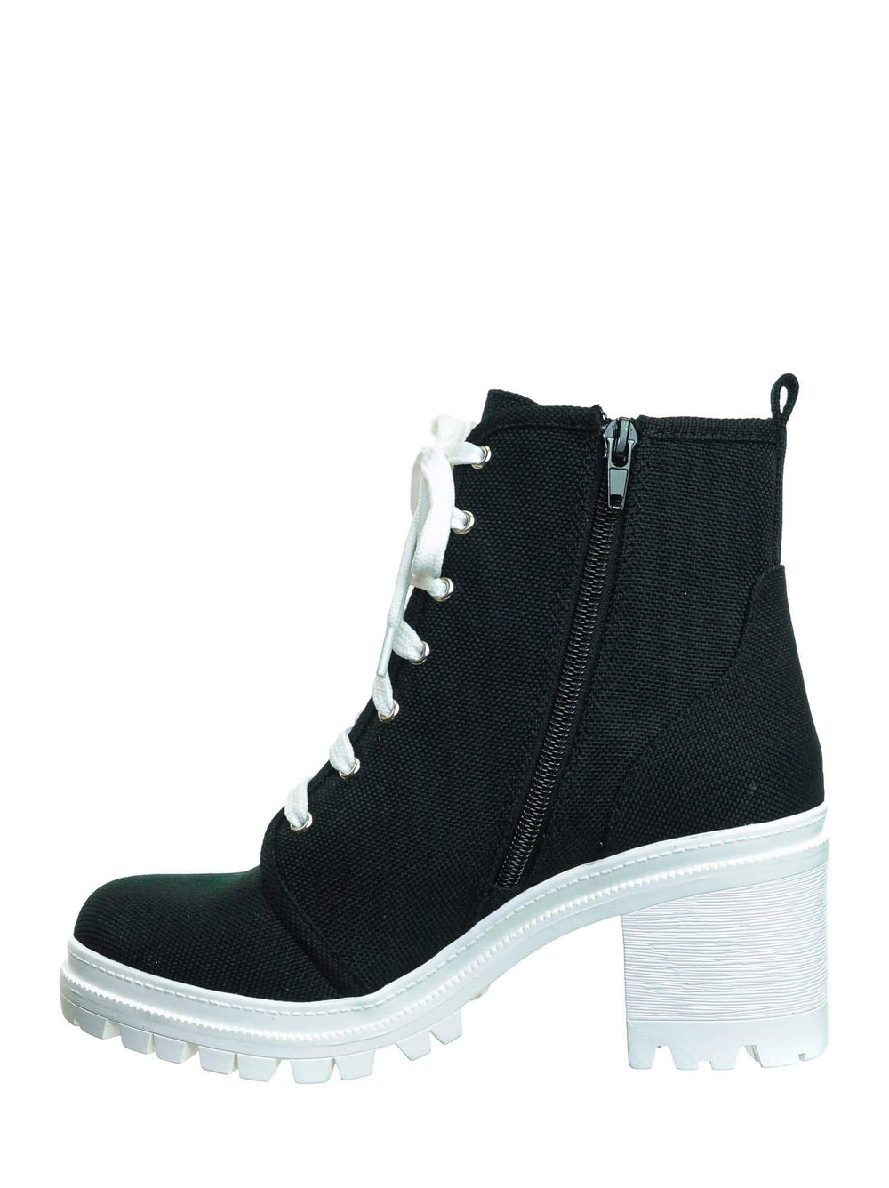 ankle high lace up boots