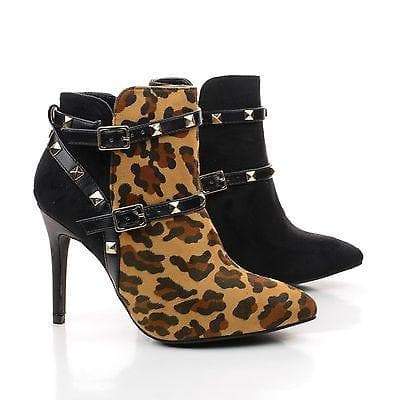 studded stiletto ankle boots