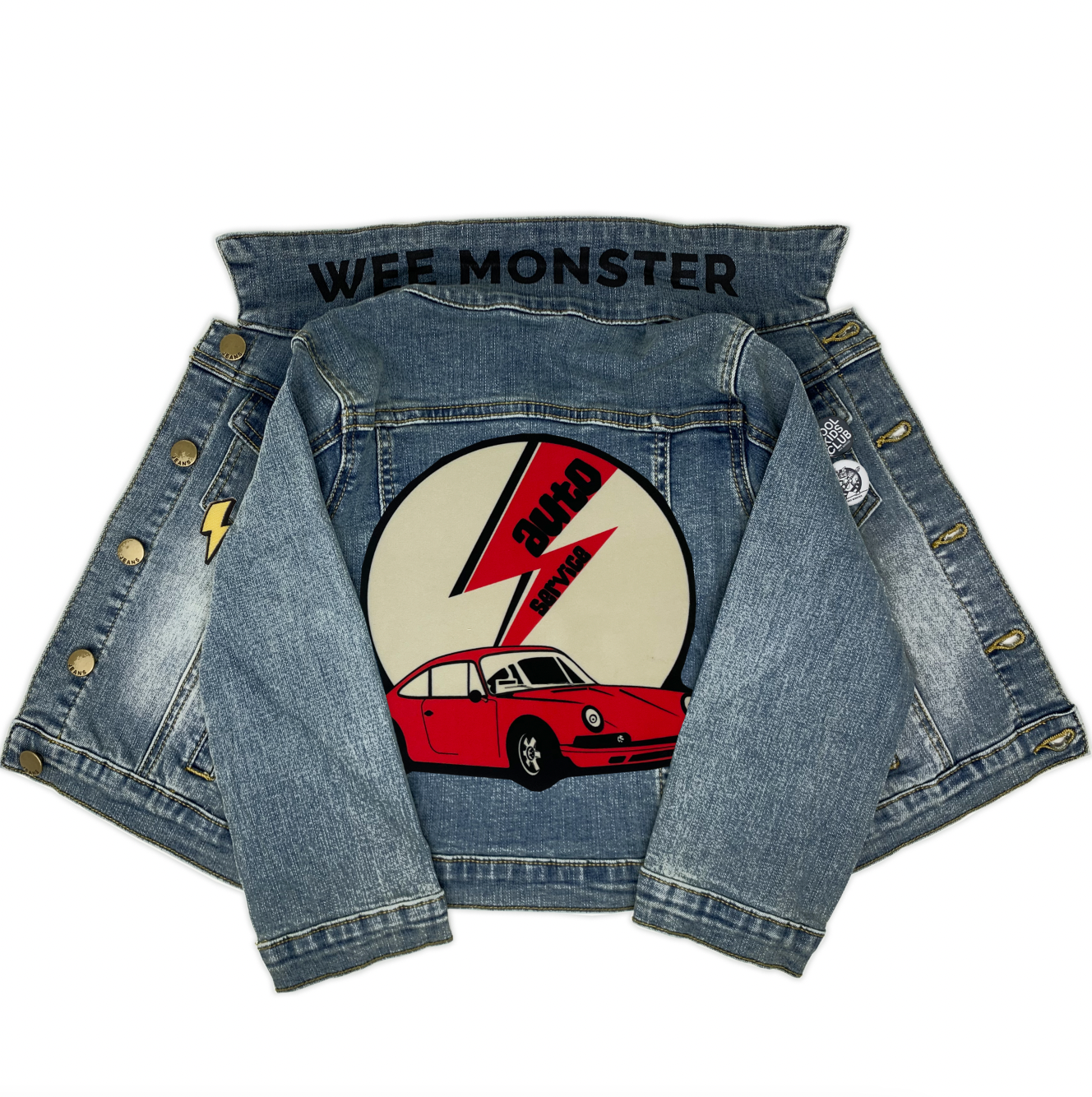 Auto Service Denim Jacket - Unisex for Boys and Girls – Wee Monster