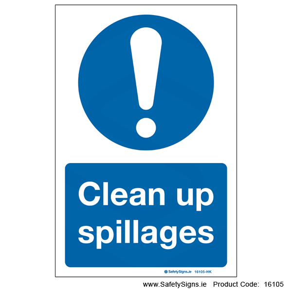 Clean up Spillages - 16105