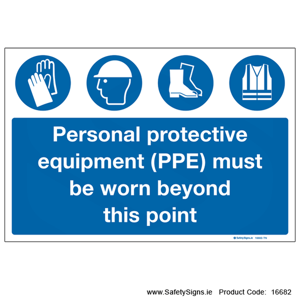 Proper PPE Signage