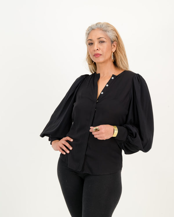 nivi blouse - black