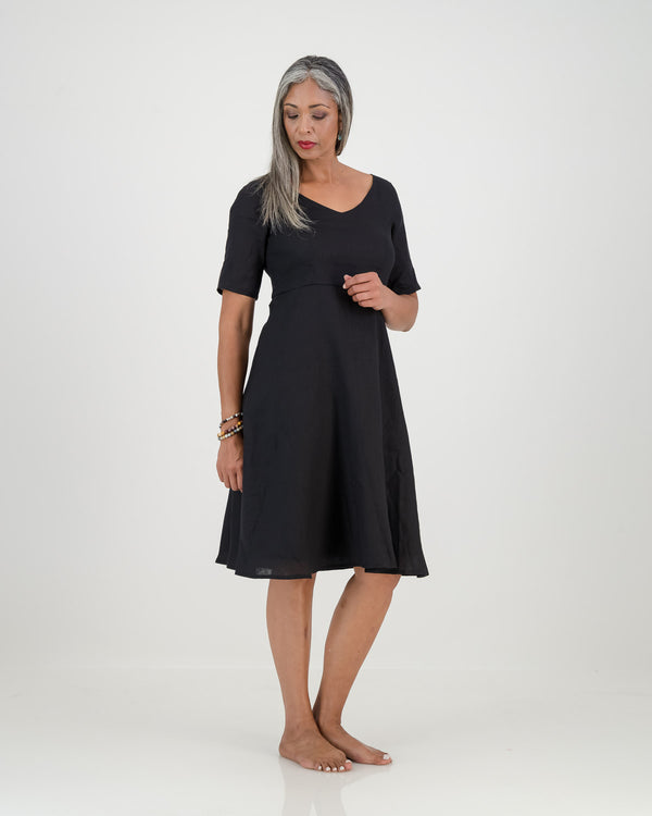 mila dress - black