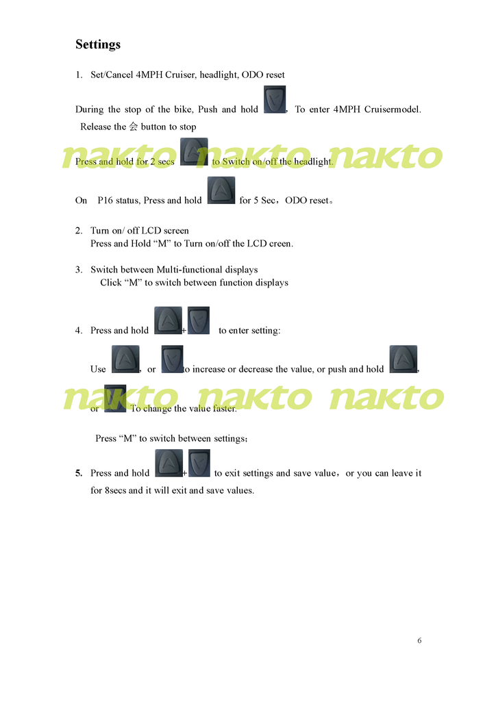 LCD-M5 display Control Panel Instruction