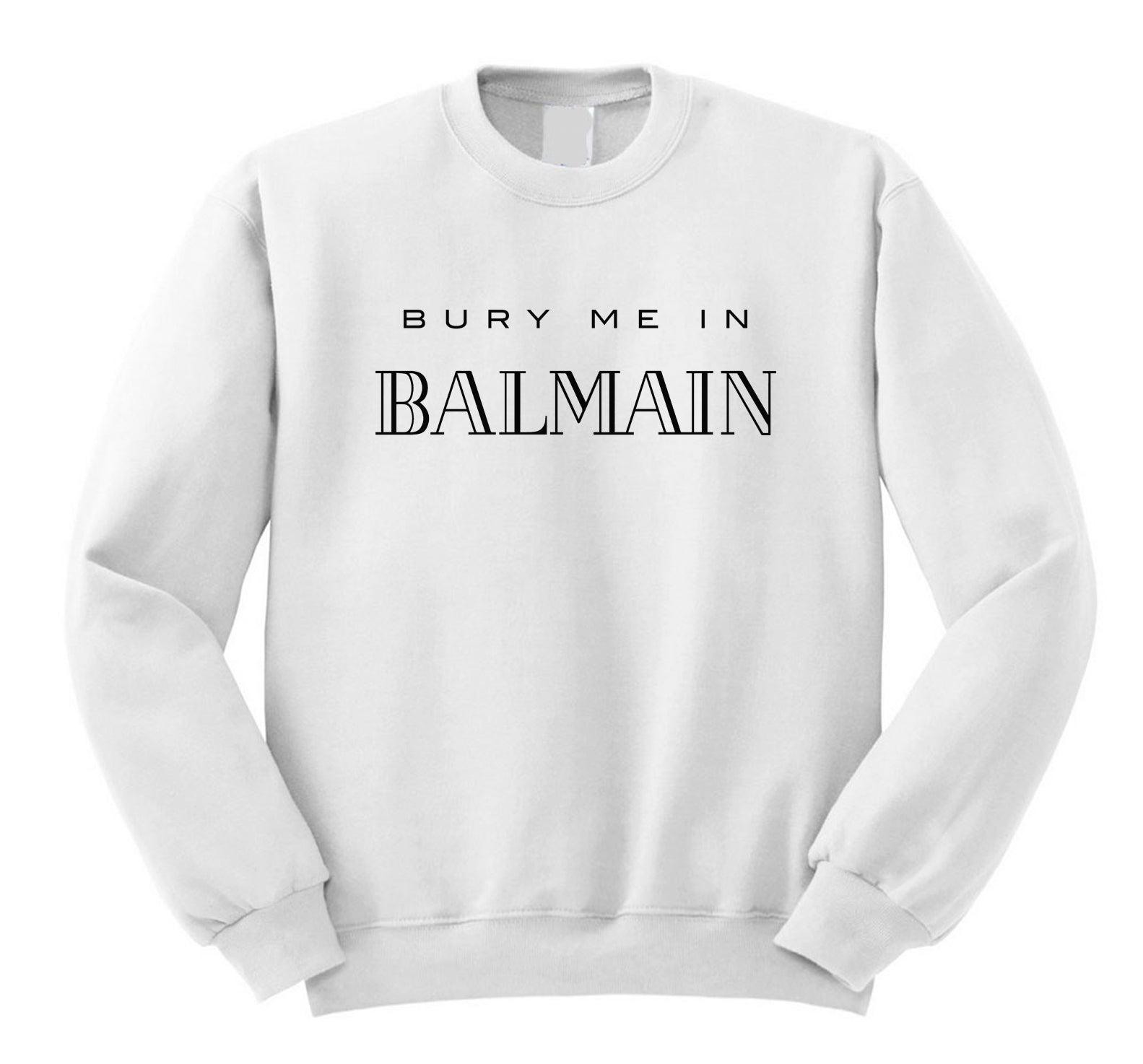 balmain sweatshirt grey