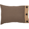 Black Check Star Pillow Cases