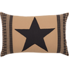 Black Check Star Pillow