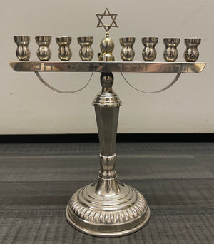 Vintage Russian 84 Sterling Silver Chanukah Menorah Judaica - $15K APR w/CoA - APR57