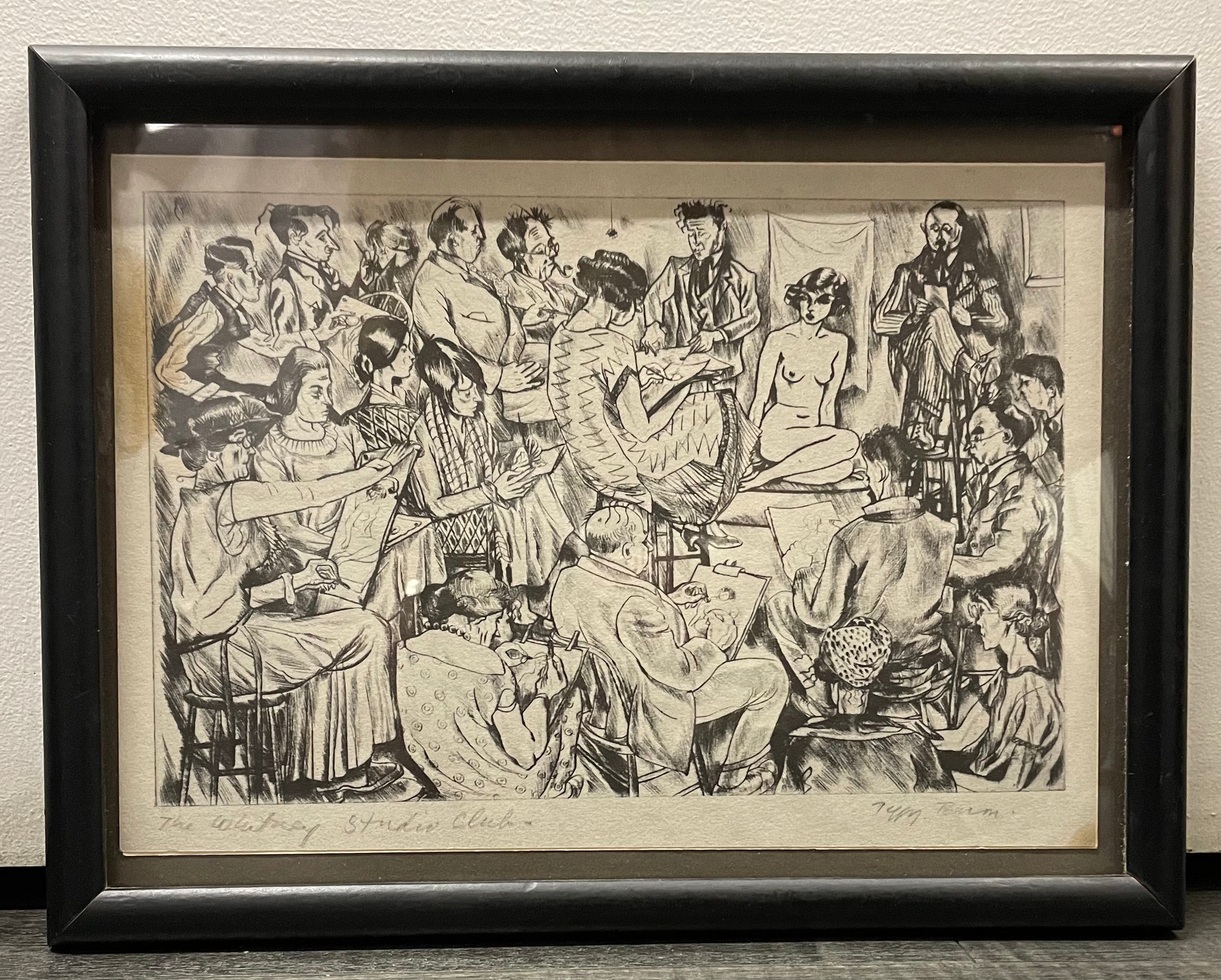 1925 Peggy Bacon Drypoint ‘The Whitney Studio Club’ - $6K APR w/CoA