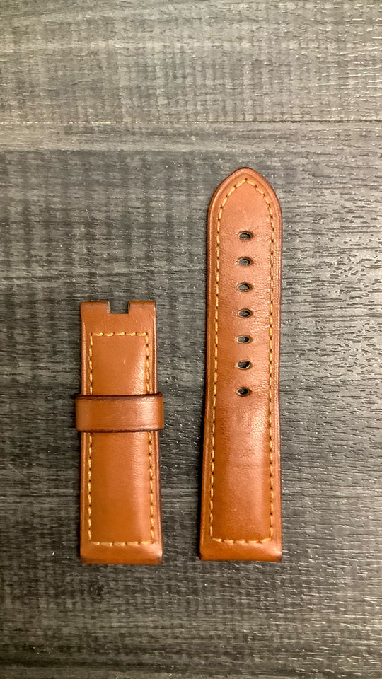 BVLGARI Diagono Brown Padded Pig Skin Watch Strap