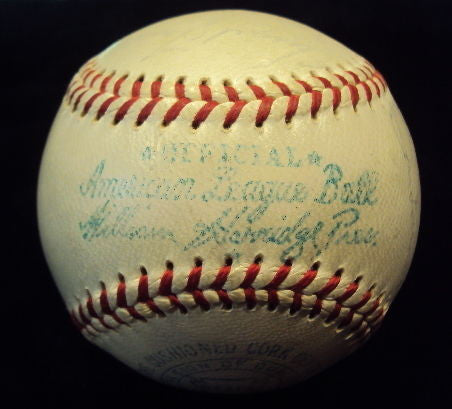 NEW YORK YANKEES 1967 Game Day Baseball Autographed by 25 Players & Coaches  - $4K VALUE