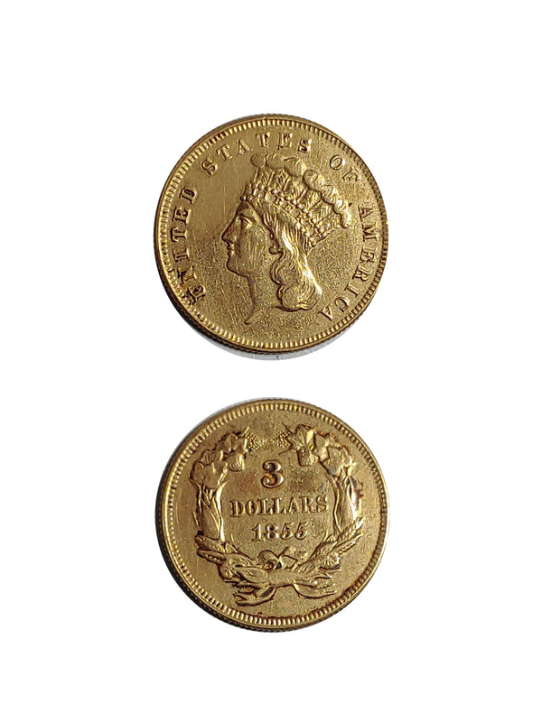 United States 1862 GOLD INDIAN PRINCESS HEAD DOLLAR COINS