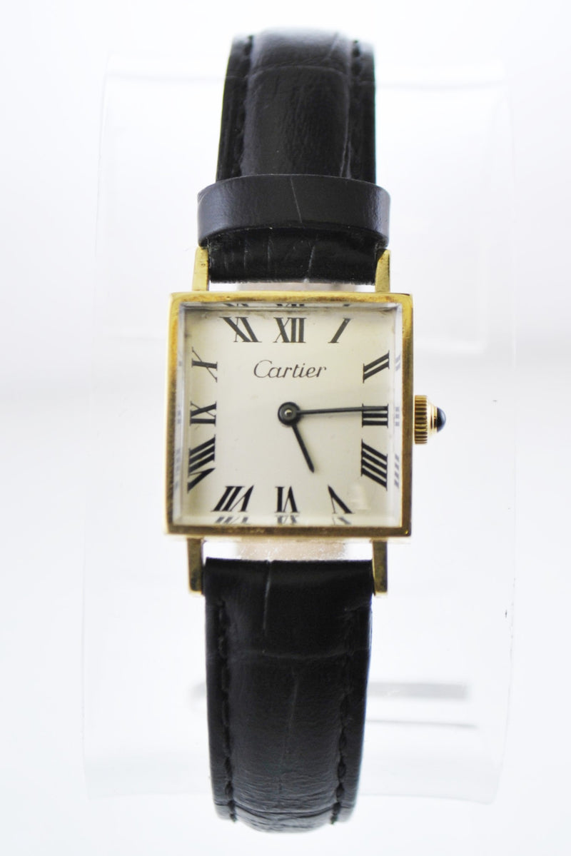 cartier square wrist watch