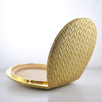 Vintage Designer Collectible Compact Case in 18K Yellow Gold with Diamonds - $10K VALUE