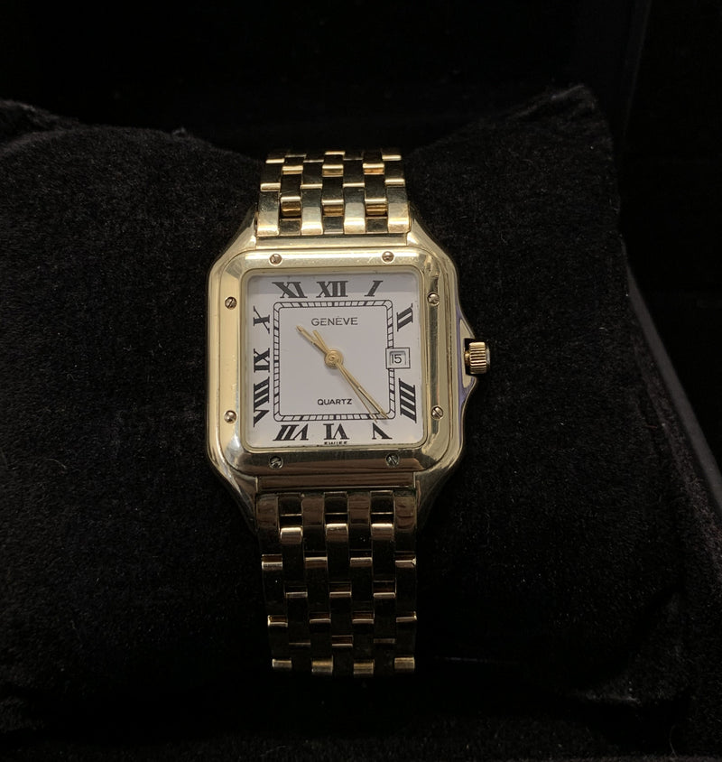 GENEVE Cartier Panthere Style Watch 14K 