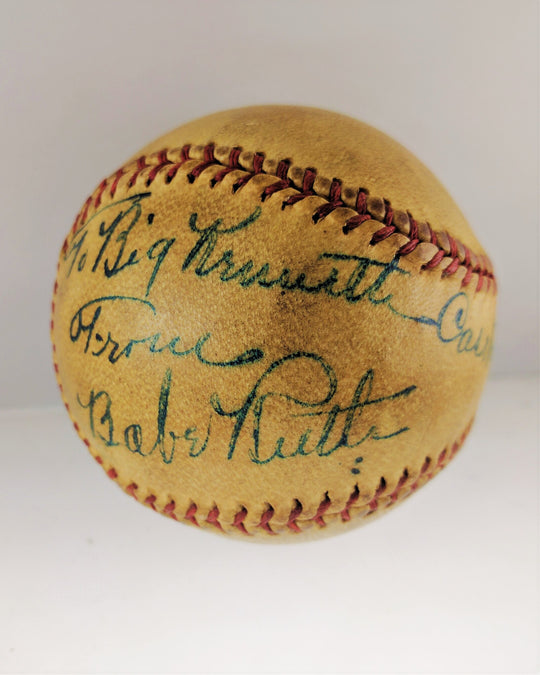 Babe Ruth Joe Dimaggio Signed Autographed Baseball New York Yankees PSA/DNA