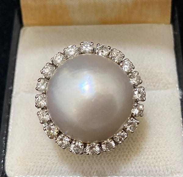 1940's Designer's Pearl Shortener in Platinum with 39 Diamonds - $30K