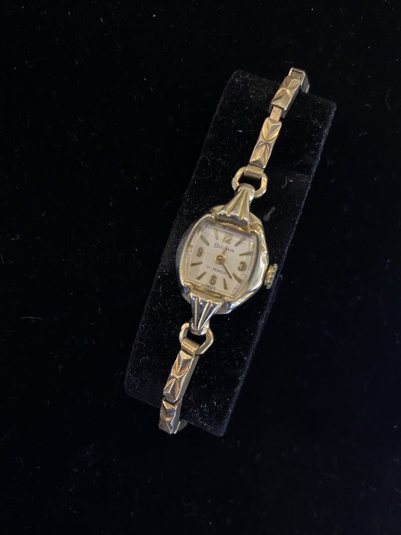 BULOVA Amazing Vintage Circa 1950s Ladies 17-Jewel Gold-tone Watch – APR57